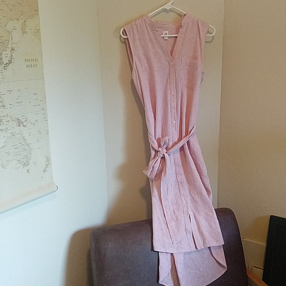 Gap Sleeveless Shirtdress